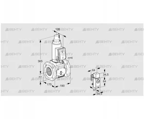 VAS6T65A05LQGRE/4P/P3 (88203928) Газовый клапан Kromschroder