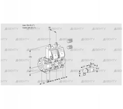 VCS2E25R/25R05F2NNWR3/PPPP/3-PP (88100864) Сдвоенный газовый клапан Kromschroder