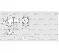 ZIO 200RD-350/335-(40)D (84277140) Газовая горелка Kromschroder