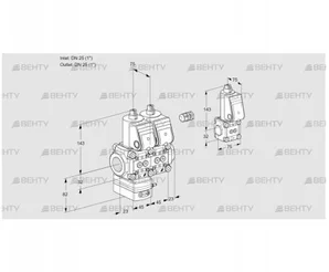 VCD1E25R/25R05D-25NWR/PPPP/PPBS (88106605) Регулятор давления Kromschroder