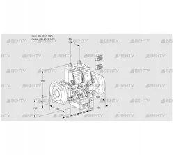 VCG2E40F/40F05NGEVWR3/PPPP/PPPP (88101387) Клапан с регулятором соотношения Kromschroder