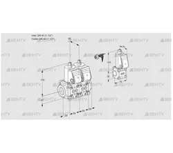 VCS2E40R/40R05NNWR/PPPP/ZSPP (88106776) Сдвоенный газовый клапан Kromschroder