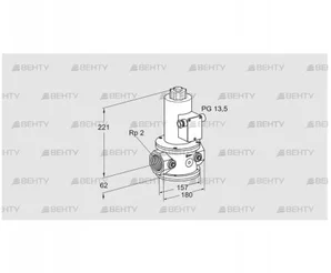 VG 50/39R10NK33 (85261130) Запорный газовый клапан Kromschroder