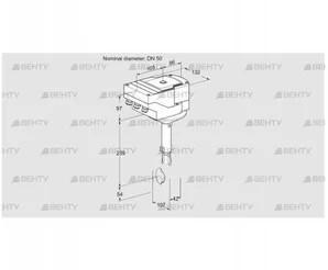 IBH50W01A/40A2DR10 (88303585) Дроссельная заслонка Kromschroder