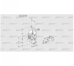 VAD1-/15R/NW-50B (88010394) Газовый клапан с регулятором давления Kromschroder