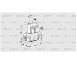 VCS780F05NLWR3E/PPPP/PPPP (88202750) Сдвоенный газовый клапан Kromschroder