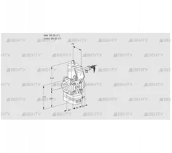 VAD125R/NK-100A (88007365) Газовый клапан с регулятором давления Kromschroder