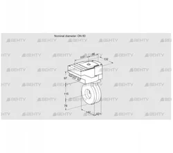 IBG80Z05/20-30W3TR10 (88302088) Дроссельная заслонка Kromschroder