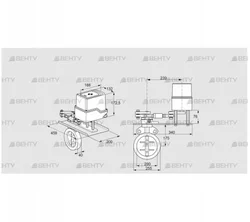 IDR200Z03D350GAW/50-30W20E (88303167) Дроссельная заслонка Kromschroder