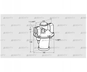 GIK 40TN02-5 (03155152) Регулятор соотношения газ/воздух Kromschroder