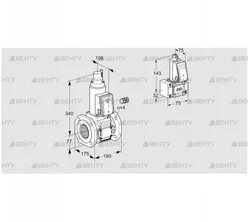 VAS665F05LW3E/B-/PP (88203934) Газовый клапан Kromschroder