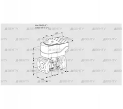 IFC350/50F05-40PPPP/20-07W2TR10 (88303395) Регулирующий клапан с сервоприводом Kromschroder