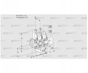 VCH2E40R/40F05NHEVWR3/PPPP/PPPP (88102590) Клапан с регулятором расхода Kromschroder