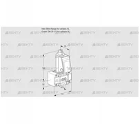 VAS1W0/W25R/NW (88019345) Газовый клапан Kromschroder