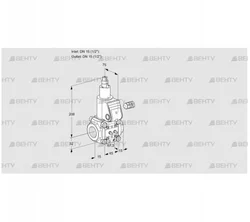 VAS115R/LW (88032477) Газовый клапан Kromschroder