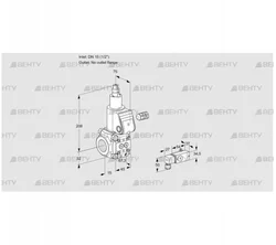 VAS115/-R/LW (88007756) Газовый клапан Kromschroder