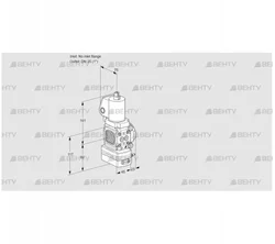 VAD1T-/25N/NQGL-100A (88033088) Газовый клапан с регулятором давления Kromschroder