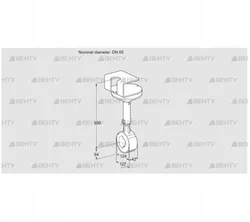 BVHR65W01A (88302702) Дроссельная заслонка Kromschroder