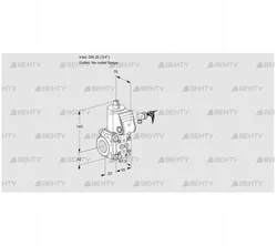 VAS120/-R/NW (88016077) Газовый клапан Kromschroder