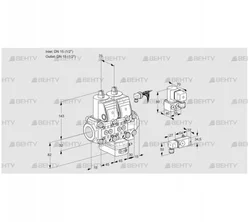 VCG1E15R/15R05NGEVWR/2-PP/MMBY (88100927) Клапан с регулятором соотношения Kromschroder