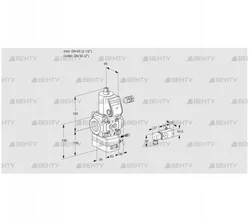 VAG365/50R/NWAE (88030153) Газовый клапан с регулятором соотношения Kromschroder