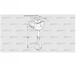 IBH100Z01A/20-30Q3E (88302309) Дроссельная заслонка Kromschroder