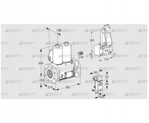 VCS8100F05NNWL3E/PPZ-/3-3P (88204864) Сдвоенный газовый клапан Kromschroder