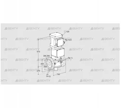 VK 250F05T5HA93S2 (85312150) Газовый клапан с приводом Kromschroder