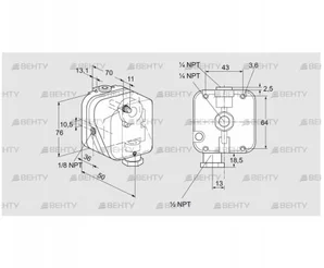 DG 500NT-22N (84447992) Датчик-реле давления газа Kromschroder