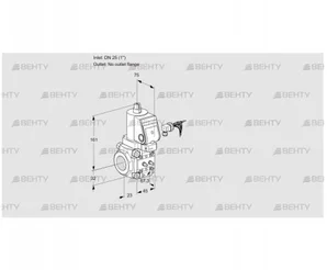 VAS125/-R/NWSR (88015935) Газовый клапан Kromschroder