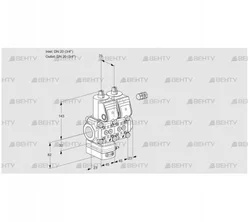 VCG1E20R/20R05GENQR/PPPP/PPPP (88102599) Клапан с регулятором соотношения Kromschroder