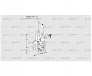 VAS240R/NY (88017453) Газовый клапан Kromschroder