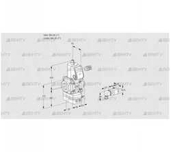 VAD125R/NW-100A (88016771) Газовый клапан с регулятором давления Kromschroder