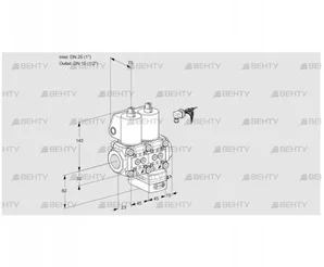 VCD1E25R/15R05ND-100WL/PPPP/PPPP (88104823) Регулятор давления Kromschroder