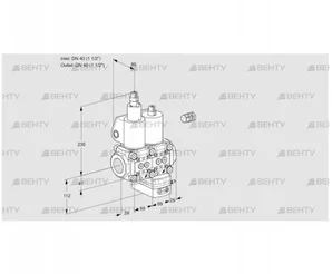 VCG2E40R/40R05LGEWL/PPPP/MMMM (88104470) Клапан с регулятором соотношения Kromschroder