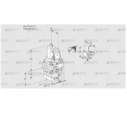 VAG1E25R/25R05GEVWSR/PP/BY (88103775) Газовый клапан с регулятором соотношения Kromschroder