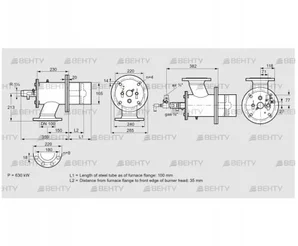 ZIO 165HDL-100/35-(29)D (84246010) Газовая горелка Kromschroder