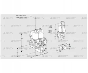 VCD1E15R/15R05ND-100WL3/PPZS/2--3 (88100154) Регулятор давления Kromschroder