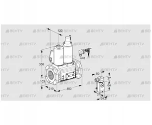 VCS8100F05NLWLE/PP4P/PPEP (88207687) Сдвоенный газовый клапан Kromschroder