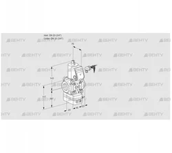 VAD120R/NW-100A (88003307) Газовый клапан с регулятором давления Kromschroder