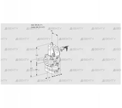 VAD125/15R/NW-50B (88003019) Газовый клапан с регулятором давления Kromschroder