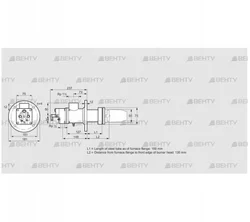 BIC 50HB-100/135-(37A)D (84199108) Газовая горелка Kromschroder