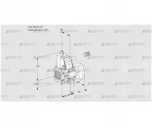 VAS2E50R/40F05FNVWR/PP/PP (88102472) Газовый клапан Kromschroder