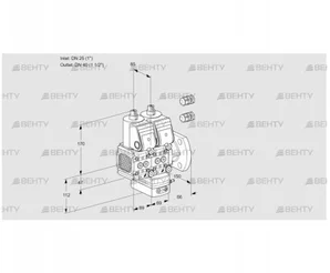 VCG2E25R/40F05FNGEWR3/PPPP/PPPP (88101622) Клапан с регулятором соотношения Kromschroder