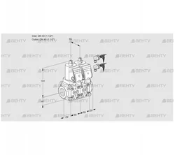 VCS2E40R/40R05NNWSR8/PPPP/PPPP (88107311) Сдвоенный газовый клапан Kromschroder