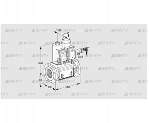 VCS780F05NLWSRB/PPPP/PPPP (88205157) Сдвоенный газовый клапан Kromschroder