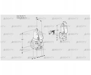 VAS2E25R/25R05NWGR/PP/BS (88106937) Газовый клапан Kromschroder