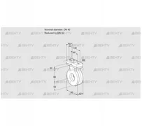 BVG40/32Z05H (88300845) Дроссельная заслонка Kromschroder