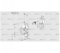 VAG2E40R/40R05GEWR/PP/ZS (88102859) Газовый клапан с регулятором соотношения Kromschroder