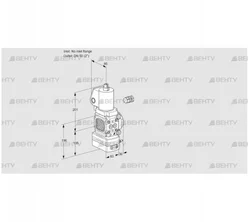 VAD3-/50R/NPGL-100A (88027514) Газовый клапан с регулятором давления Kromschroder